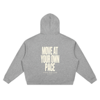 Unisex Waffle Boxy Full Zip Hoodie