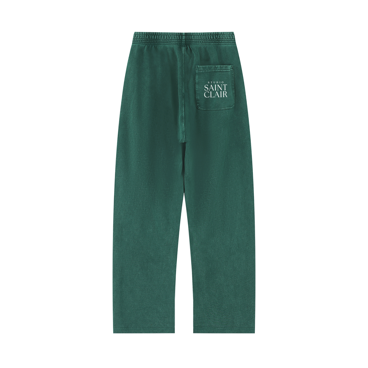 Rechte joggingbroek met ‘mineral wash’-effect