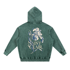 Snow Wash Hand-Frayed Heavyweight  Hoodie