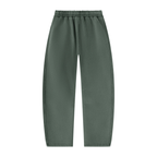 Unisex Vintage Wash Barrel-Leg Fleece Sweatpants