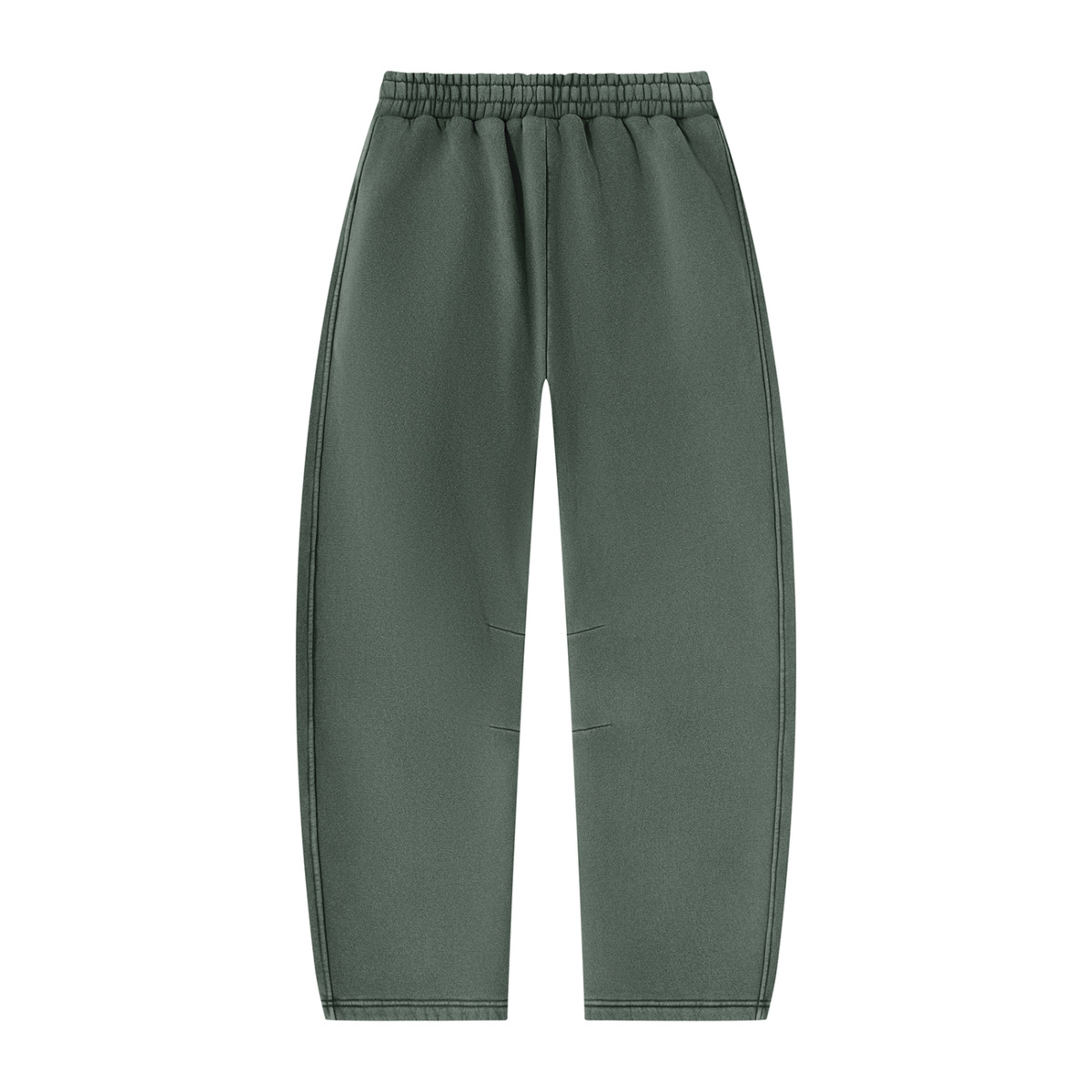 Unisex Vintage Wash Barrel-Leg Fleece Sweatpants