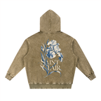 Snow Wash Hand-Frayed Heavyweight  Hoodie