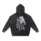 Snow Wash Hand-Frayed Heavyweight  Hoodie