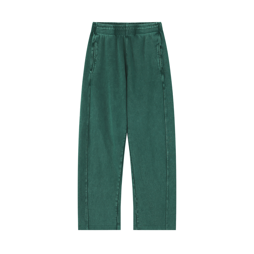 Rechte joggingbroek met ‘mineral wash’-effect