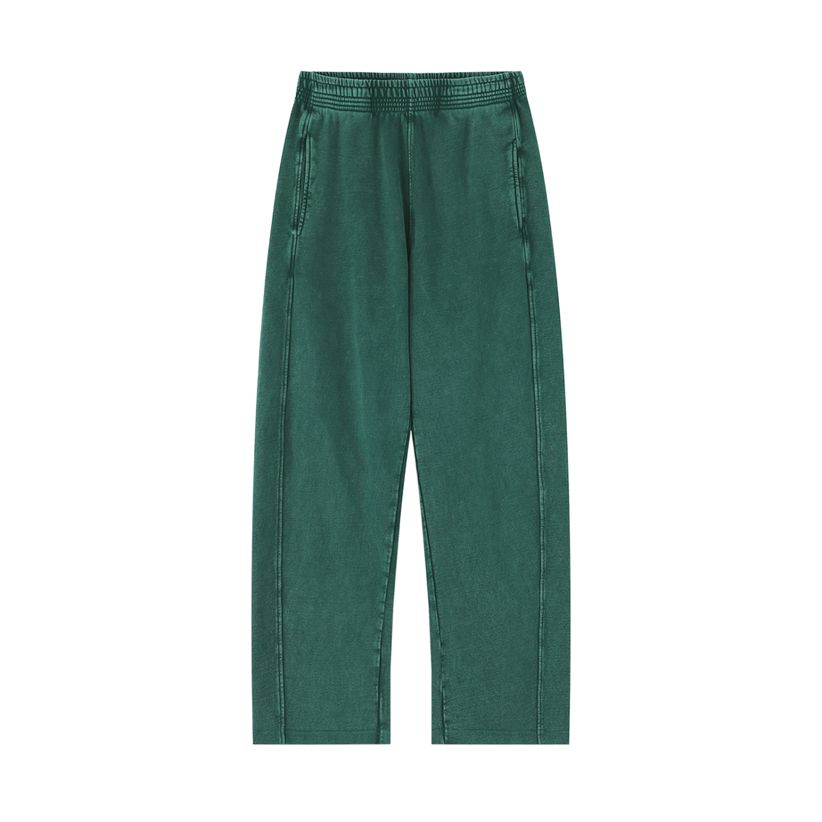 Rechte joggingbroek met ‘mineral wash’-effect