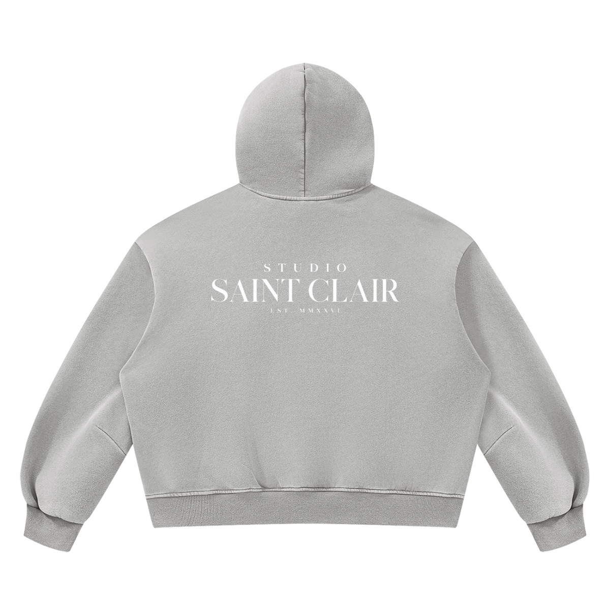 Unisex vintage-look boxy fleece-hoodie
