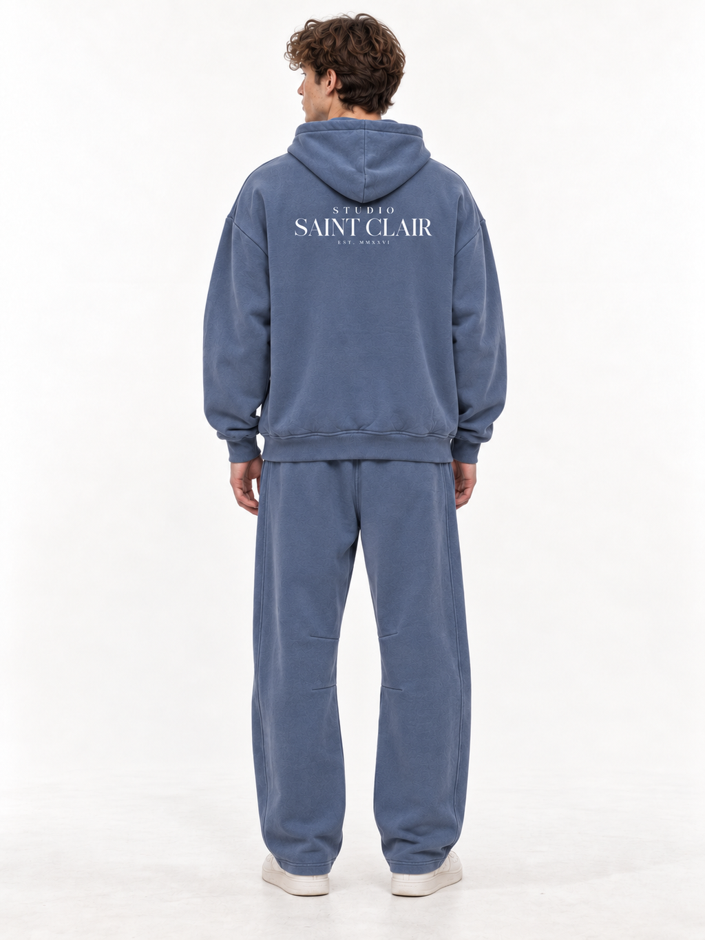 Unisex vintage-look boxy fleece-hoodie