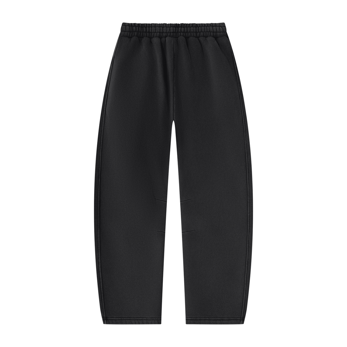 Unisex Vintage Wash Barrel-Leg Fleece Sweatpants