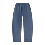 Unisex Vintage Wash Barrel-Leg Fleece Sweatpants