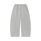 Joggingbroek met wafelpatroon en wijd uitlopende pijpen