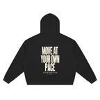Unisex Waffle Boxy Full Zip Hoodie