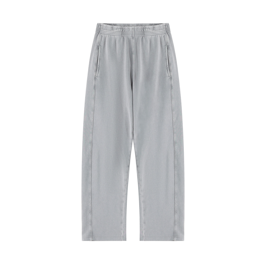 Rechte joggingbroek met ‘mineral wash’-effect