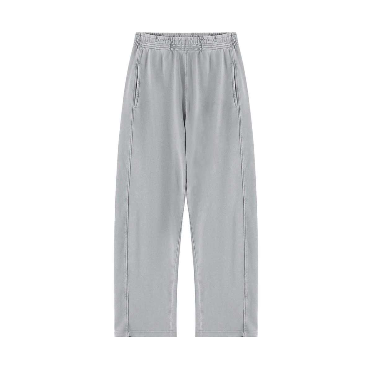 Rechte joggingbroek met ‘mineral wash’-effect
