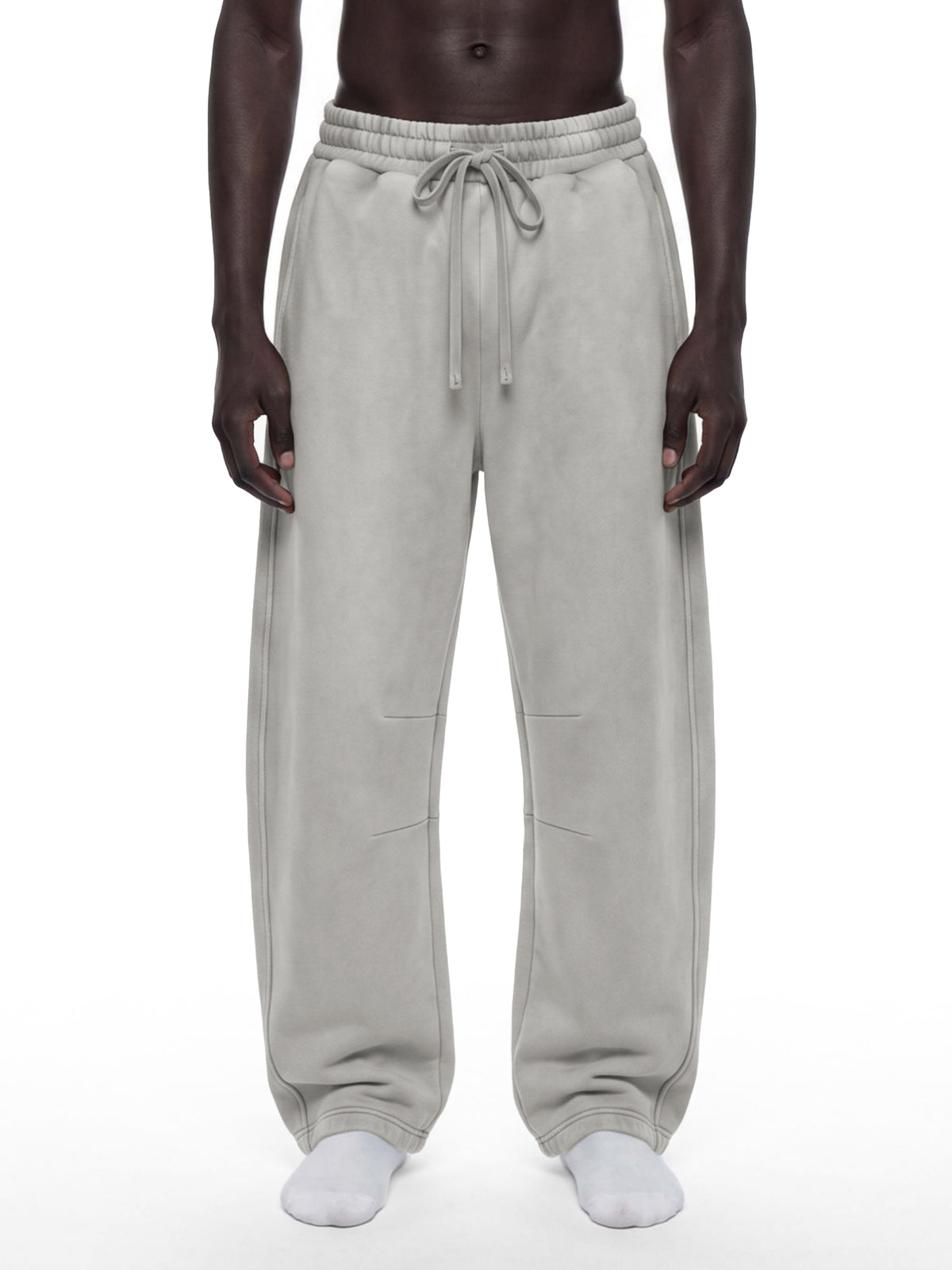 Unisex Vintage Wash Barrel-Leg Fleece Sweatpants