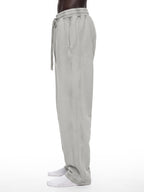 Unisex Vintage Wash Barrel-Leg Fleece Sweatpants