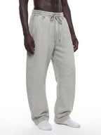 Unisex Vintage Wash Barrel-Leg Fleece Sweatpants
